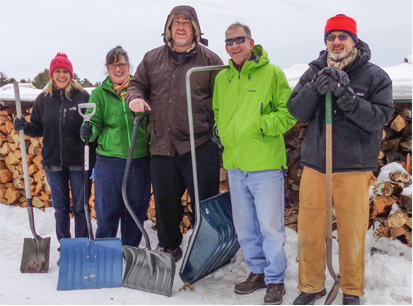 Work crew at the Sean Powers Wood Bank